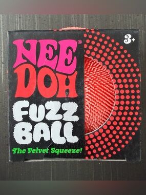 NEE DOH Fuzz Ball Kids Toy - Orange